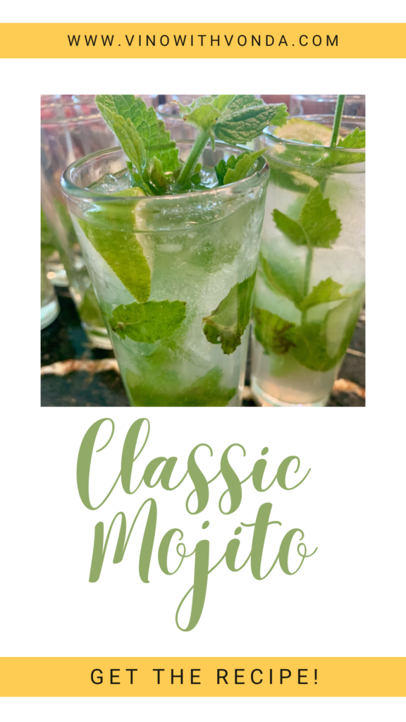 Classic mojito recipe without soda for National Mojito Day--use homemade mojito syrup